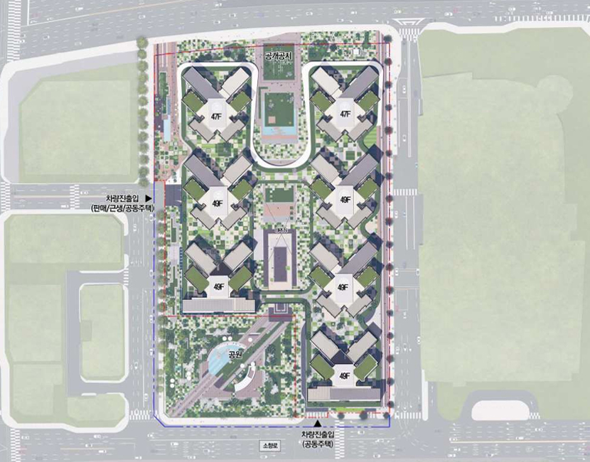 상동역_롯데캐슬_단지배치도